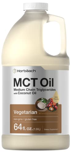 MCT Oil 64 oz | 100% Pure | Blends with Coffee, Tea, Juice and Liquids | Value Size Unflavo