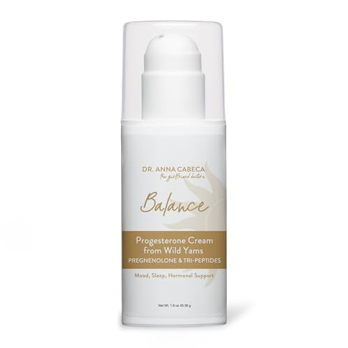 VIDAPURA Dr. Anna's Wild Yam Progesterone Cream for Women - Pregnenolone and Tri-Peptides 