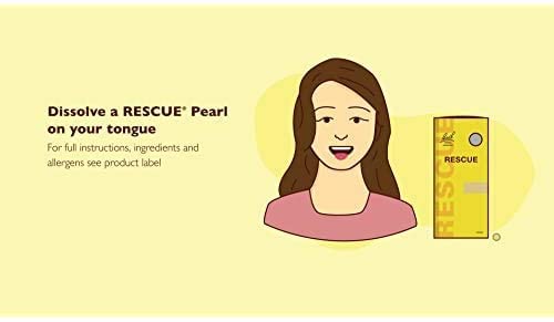 Bach RESCUE PEARLS, Natural Orange Vanilla Flavor, Natural Stress Relief, Homeopathic Flower Essence RESCUE