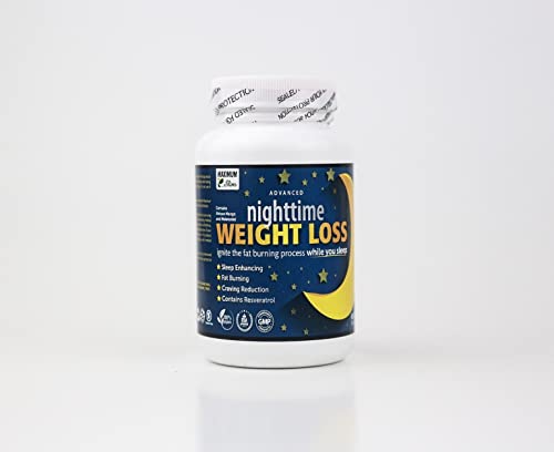 Maximum Slim Advanced Nighttime (Fat Burning) Weight Loss with African Mango, Green Tea Maximum Slim