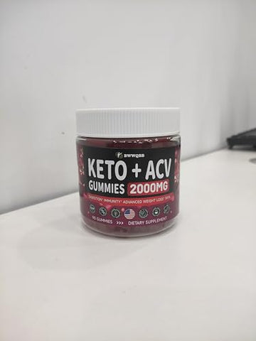 BWWQBB Keto ACV Gummies 2000 mg, Apple Cider Vinegar Gummies,Hair and Nail Support