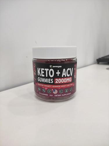 BWWQBB Keto ACV Gummies 2000 mg, Apple Cider Vinegar Gummies,Hair and Nail Support