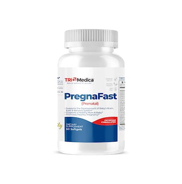 TRIOMEDICA PregnaFast Prenatal Multivitamin Softgels, Supports Healthy Growth, Brain Development