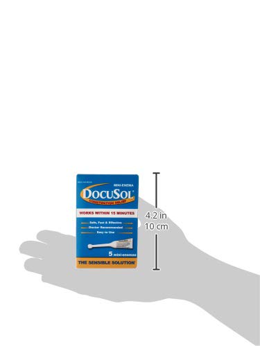Docusol Docusate Sodium Mini Enema ml, Clear, 0.84 Fl Oz Enemeez