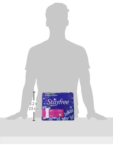 Stayfree Maxi Pads for Women, Super - 66 Count Stayfree
