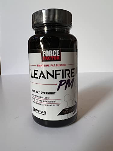 Force Factor LeanFire PM Weight Loss Pills for Women & Men, Fat Burner & Overnight