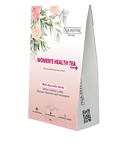 NAMHYA Periods Care Tea Plus+ with Natural Ayurvedic Herbs for Hormonal Balance and Pain