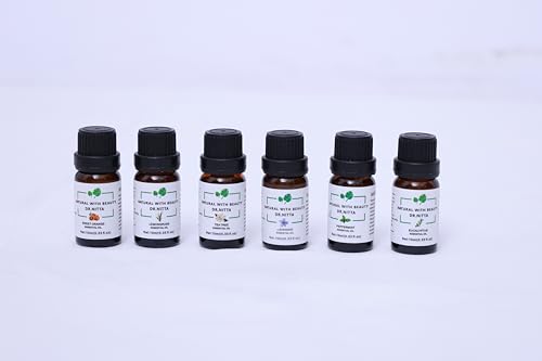 Essential Oils Set 100% Pure Natural DR.NITTA Top 6 Oils for Massage,Diffusers,Humidifier DR.NITTA