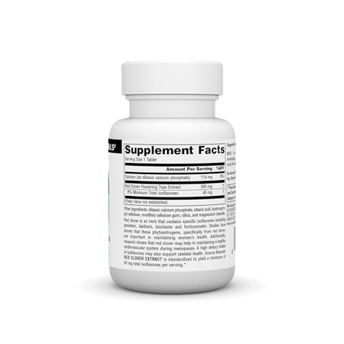 Source Naturals Red Clover Extract, 500 Mg Tablet, 30 Count Source Naturals