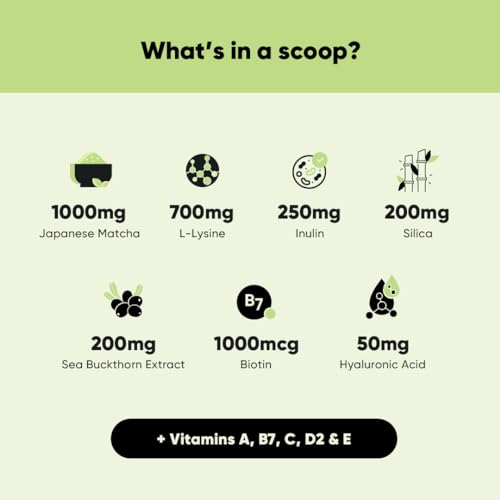 Collagen Supplements for Women & Men, 30 Servings, 150 GM | 100% Vegan Collagen Powder Tencha