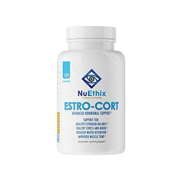 NuEthix Formulations Estro-Cort Anti-Estrogen Nutritional Support Dietary Supplement, 120 Capsules