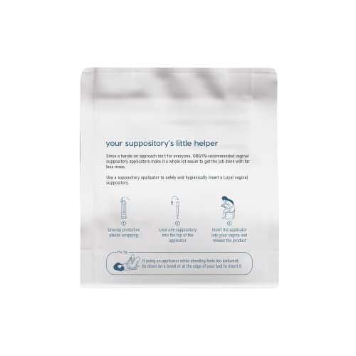 Loyal The Helper Vaginal Suppository Applicators | Efficient | Compact | Comfortable | Fits Most Brands, Pills Loyal