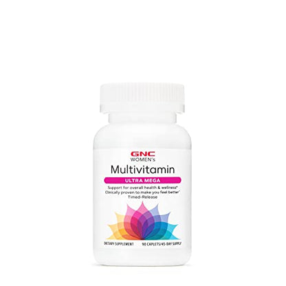 GNC Women's Ultra Mega Multivitamin | Supports Overall Health and Wellness in Women