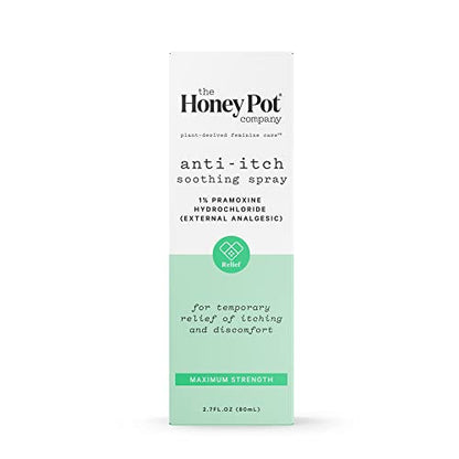 The Honey Pot Company - Feminine Anti-Itch Spray -at Home or On The Go Medicated Spray