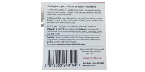AHS Super Collagen Plus C Tablets - Pack of 250 Tablets (Also 120 + 90 Counts) 3 Sizes! 6000MG PER AHS