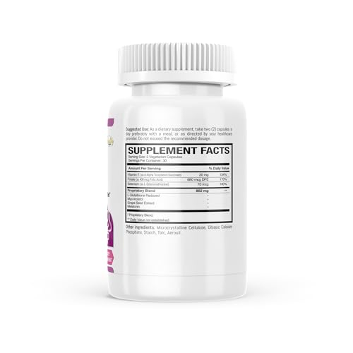 OvaPeak (60 Vegeterian Capsules) | Prenatal and Pre-Conception Vitamin to Support Women TRIOMEDICA