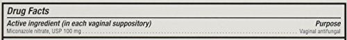 Miconazole 7 Day Vaginal Suppositories 100 mg - 7 ea Miconazole