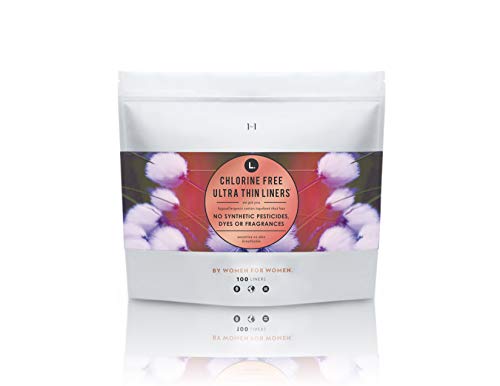 L. Chlorine Free Ultra Thin Liners Regular Absorbency, Organic Cotton, Free of Chlorine Bleaching