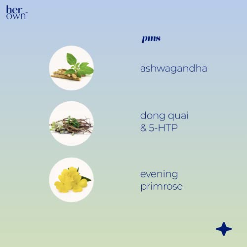 her own PMS, Supports PMS Symptoms, Promotes Positive Mood, Natural Hormone Balance her own