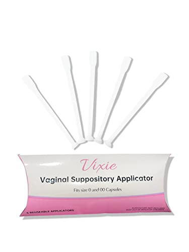 Vaginal Suppository Applicators for Women Disposable Fits Size 0 and 00 Capsules - Individually Wrapped