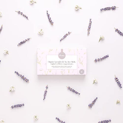 Femallay Organic Lavender and Tea Tree Oil Vaginal Cleansing Suppositories for Hygiene