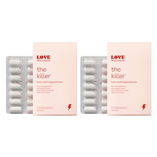 Love Wellness Boric Acid Suppositories for Women, The Killer | Vaginal
