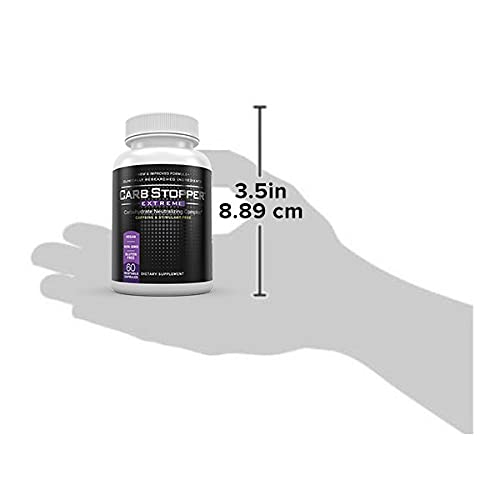 Carb Stopper Extreme (5 Bottles Maximum Strength, Natural Carbohydrate and Starch Carb Stopper Extreme