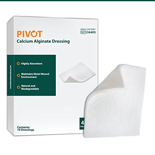 Pivot Calcium Alginate Wound Dressing – All-Natural First Aid | 4x5 Dressin LMP LINKS MEDICAL PRODUCTS INC.
