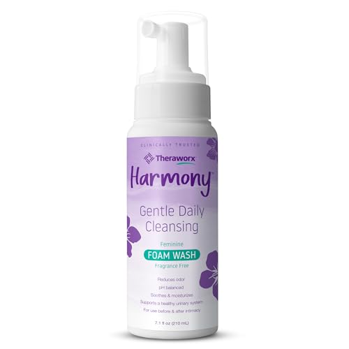 Theraworx Harmony Daily Feminine Care Foam, Gentle Daily Cleansing Fragrance Free, Reduces Odor