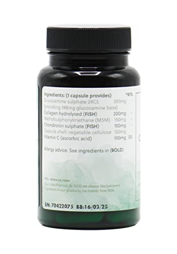 Collagen Extra Capsules | Collagen with Glucosamine, Chondroitin & Vitamin C G&G Vitamins