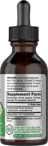Goldenseal Root Extract Liquid | 1 fl oz Tincture | Super Concentrated | Alcohol Free