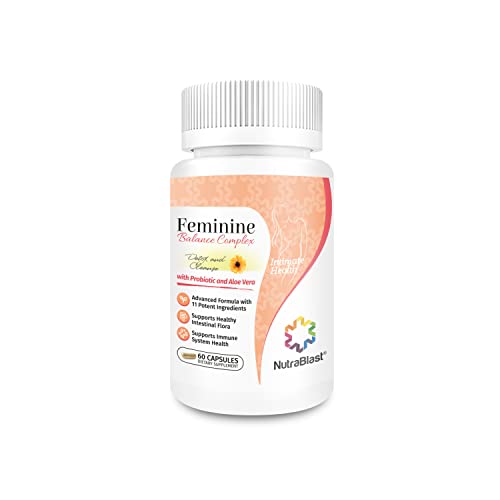 NutraBlast Feminine Balance Complex (60 Capsules) | Vaginal Detox & Cleanse Probiotics