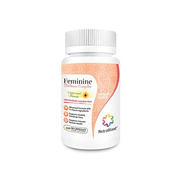 NutraBlast Feminine Balance Complex (60 Capsules) | Vaginal Detox & Cleanse Probiotics