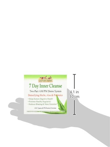 COUNTRY FARMS 7 Day Inner Cleanse, AM/PM Detox System, Detoxifying Herbs