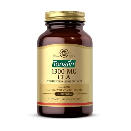 Solgar Tonalin CLA 1300 mg - 60 Softgels - Conjugated Linoleic Acid - Non-GMO, Gluten 