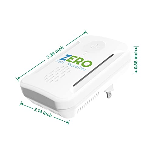 Ultrasonic Pest Repeller, Indoor Ultrasonic Repellent for Roach, Rodent ZEROPEST