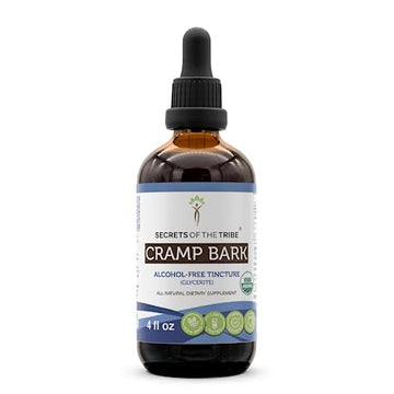 Secrets of the Tribe Cramp Bark USDA Organic | Alcohol-Free Extract, High-Potency Herbal Drops