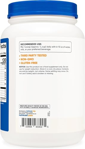 Nutricost Whey Protein Isolate (Unflavored) 2LBS Nutricost