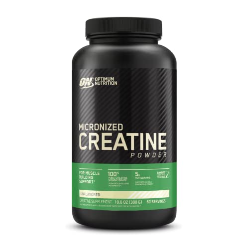 Optimum Nutrition Micronized Creatine Monohydrate Powder, Unflavored, Keto Friendly