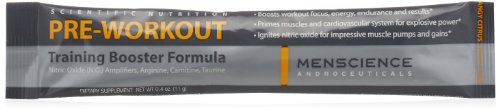 MenScience Androceuticals Pre-Workout Training Booster Formula, 0.4 oz