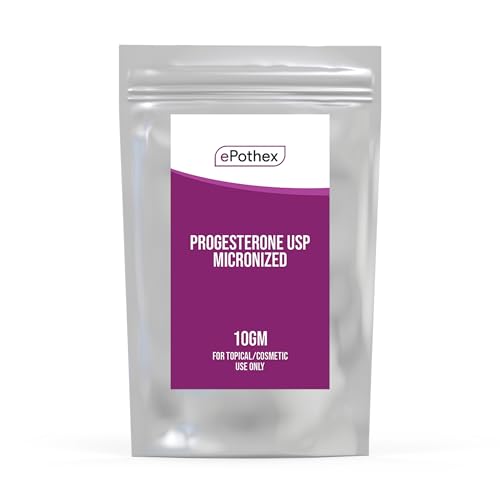 EPOTHEX Progesterone Powder USP, Micronized Powder, Topical and Cosmetic, 10 Grams