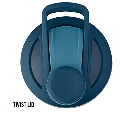 BlenderBottle Strada Twist Cap Shaker Cup Insulated Stainless Steel Water Bottle with Wire BlenderBottle
