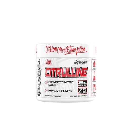 VMI Sports Citrulline Unflavored Powder Pure L-Citrulline | Promote Nitric Oxide Muscle