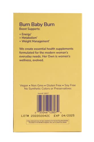 her own Boost, Helps Boost Energy, Supports Metabolism, Proprietary Thermogenic Blend her own