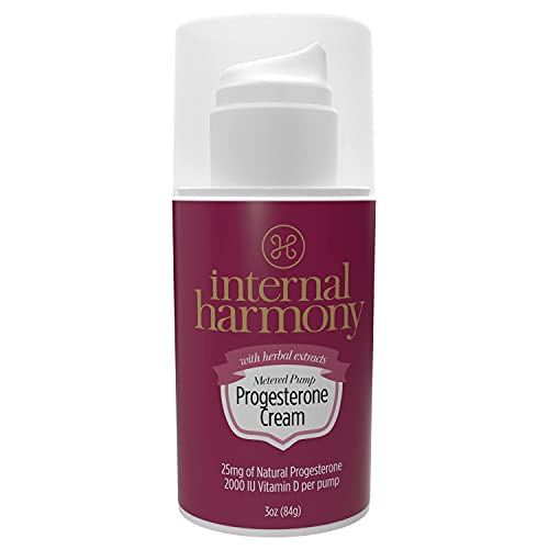 Internal Harmony Progesterone Cream, Contains Natural USP Bioidentical Progesterone Internal Harmony