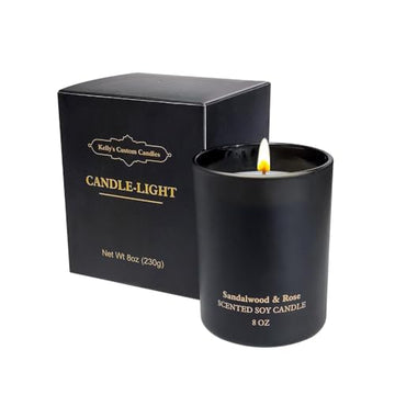 Sandalwood Rose Scented Candles, Christmas Birthday Candle Gifts for Women, Best Friends