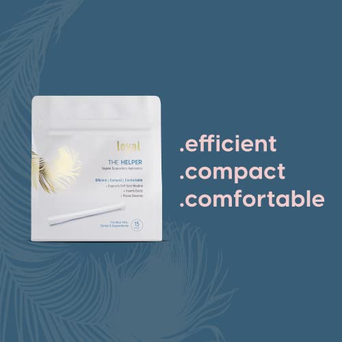Loyal The Helper Vaginal Suppository Applicators | Efficient | Compact | Comfortable | Fits Most Brands, Pills Loyal