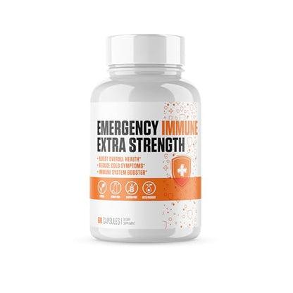 Emergency Immune Extra Strength 10-in-1 | #1 Rated Immune System Support Supplement