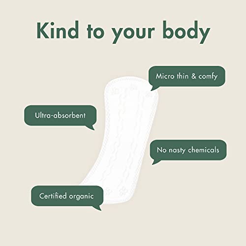 Eco by Naty Panty Liners for Women – Liners for Daily use, Eco-Friendly Women’s Thin Discreet Panty Eco by Naty