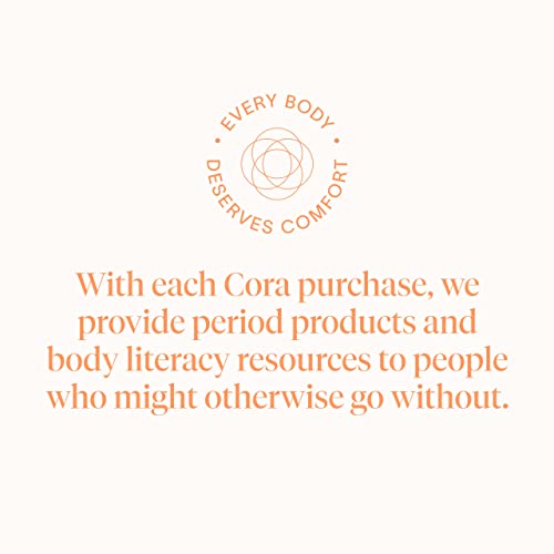 Cora Organic Applicator Tampons | Super Absorbency | 100% Organic Cotton, Unscented Cora